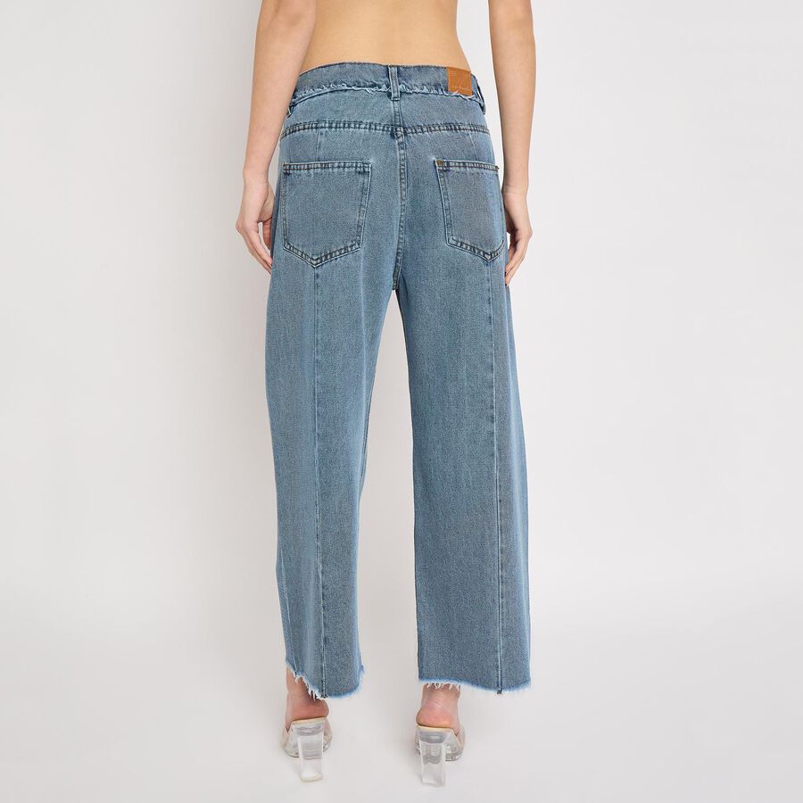 Ladies' Jeans , मध्यम नीला, large image number null