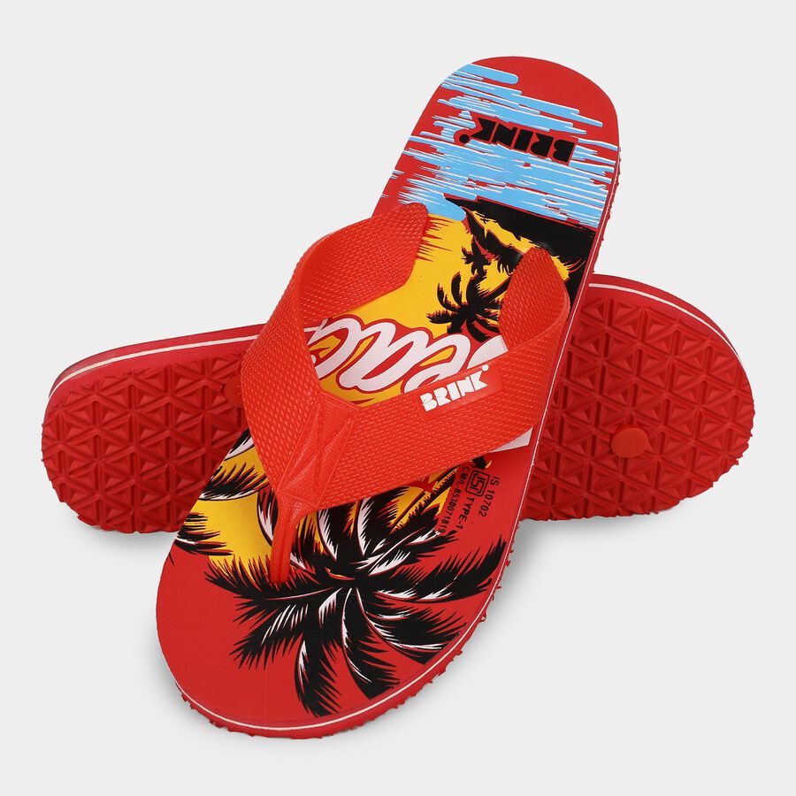 Men's Slipper, Red, large image number null
