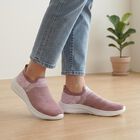 Women's Pink Slip-On Sneakers, गुलाबी, small
