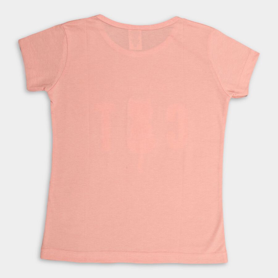 Girls' T-Shirt, Peach, large image number null