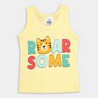 Infants' 100% Cotton Vest , Yellow, small