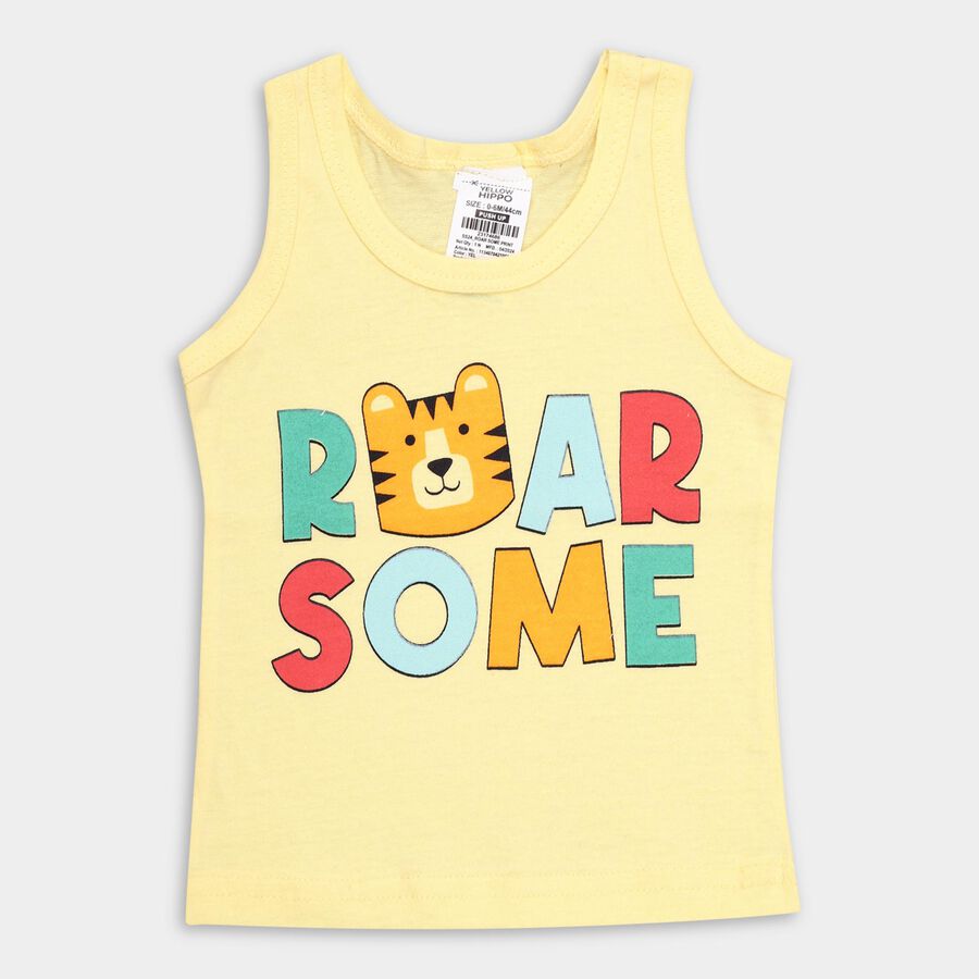 Infants' 100% Cotton Vest , Yellow, large