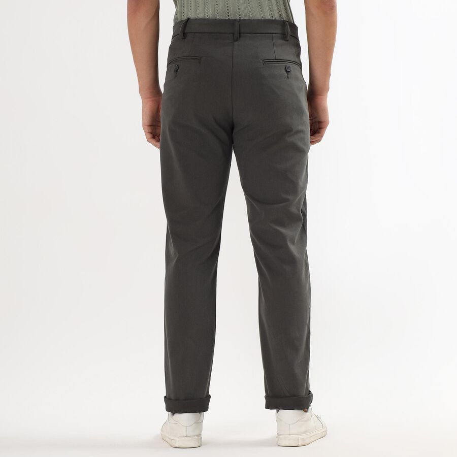 Men's Slim Fit Casual Trousers , ओलिव, large image number null