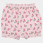 Girls Pink Regular Fit Printed Bloomer, गुलाबी, small