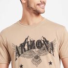 Round Neck T-Shirt, Beige, small image number null
