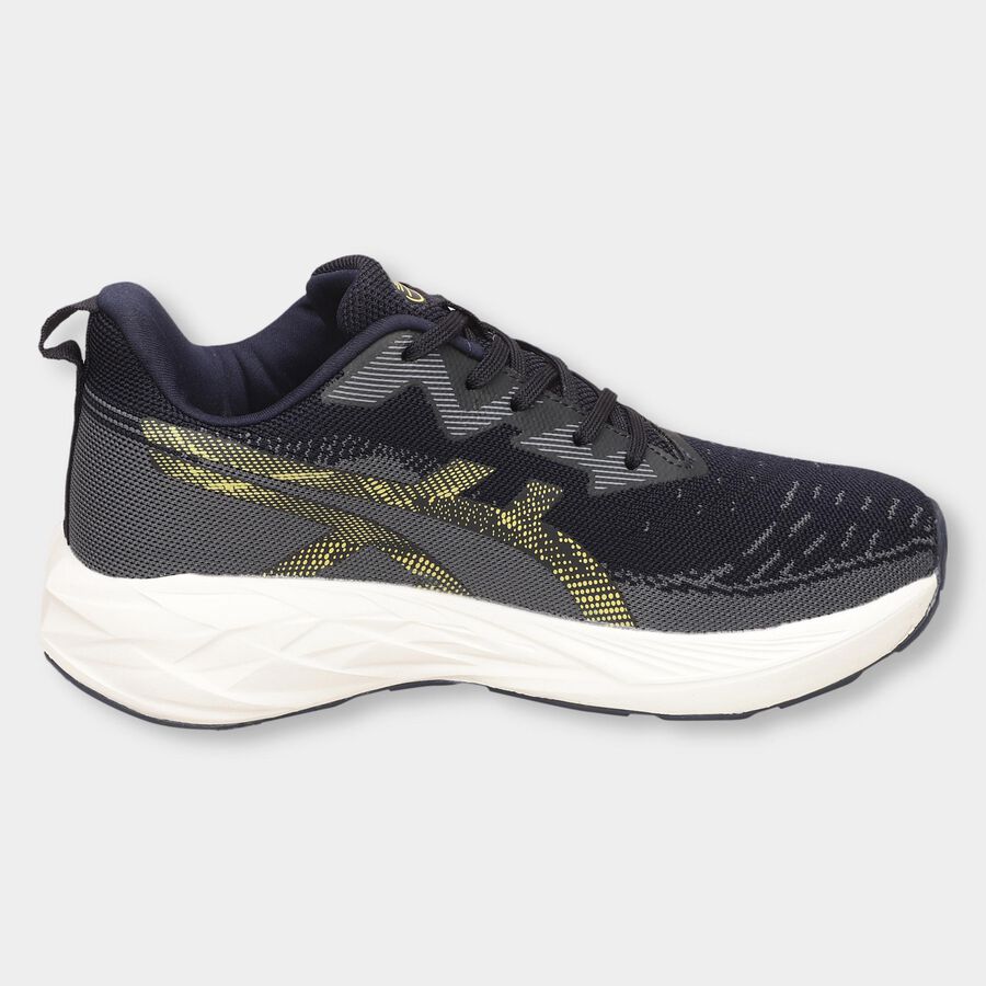 Men's Lace-Up Sports Shoes, नेवी ब्लू, large image number null
