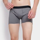 Men's 100% Cotton Trunks, हल्का ग्रे, small