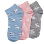 Ladies' Socks Pack of 3, चुनिंदा, small
