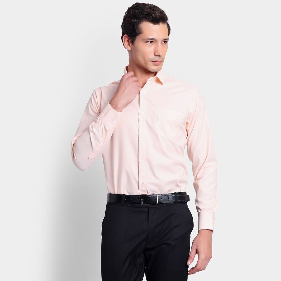 Men's Formal Shirt, पीच, large image number null