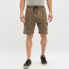Men's Deep Olive Cargo Style Bermuda Shorts, Olive, small