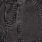 Boys' Charcoal Black Relaxed Fit Cargo Jogger Jeans, काला, small image number null