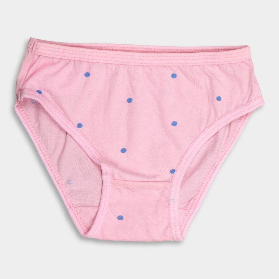 Girl's Cotton All Over Printed Pink Panty, Pink, large image number null