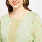 Embroidered Kurta, Light Green, small image number null