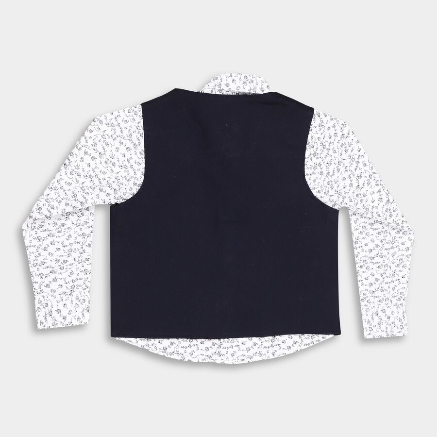 Boy's Cotton Casual Shirt, White, large image number null