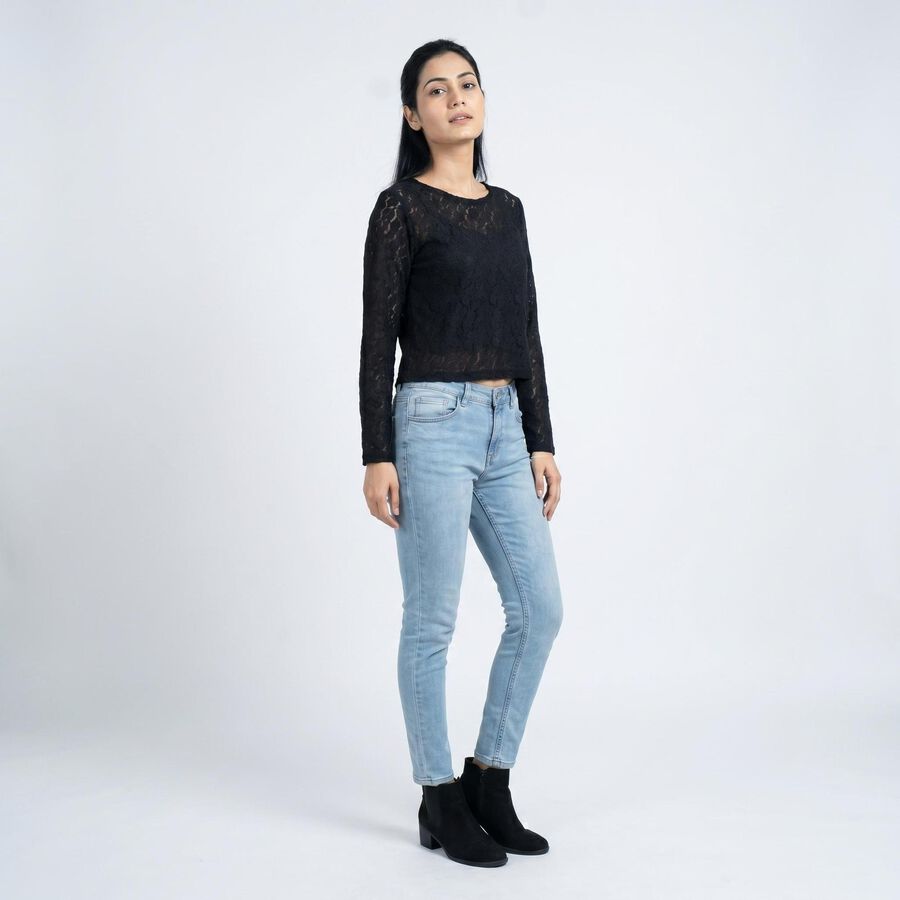 Women's Black Top, Black, large
