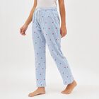 Women's Light Sky Blue Heart Printed Elastic Waist Pyjama, हल्का नीला, small image number null