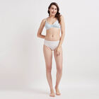 Printed Non-Padded Bra, Light Blue, small image number null