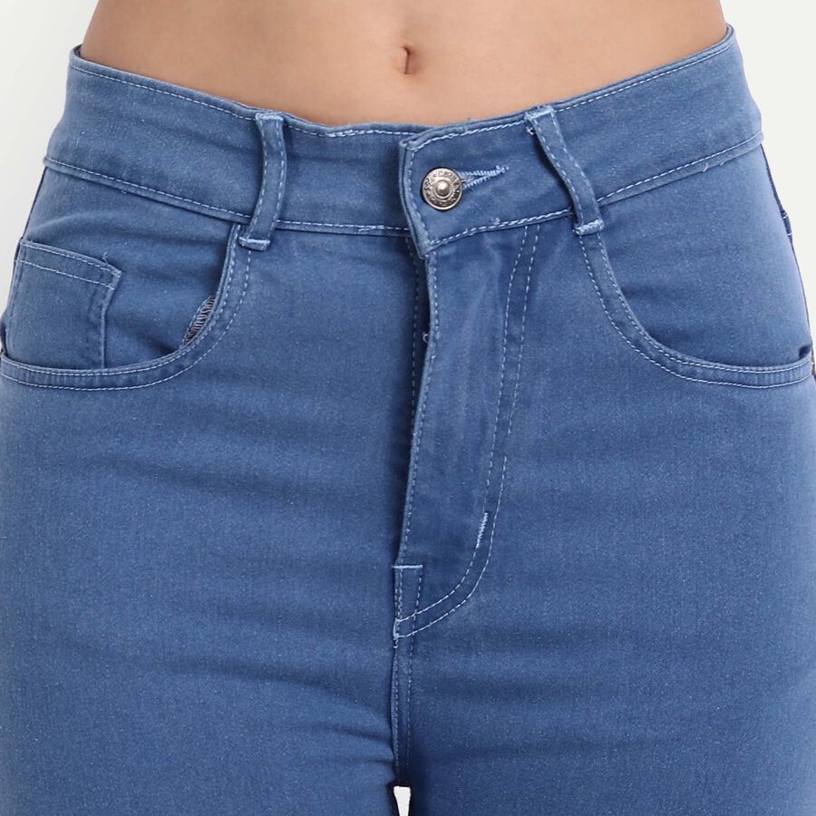 High Rise Skinny Jeans, Mid Blue, large image number null