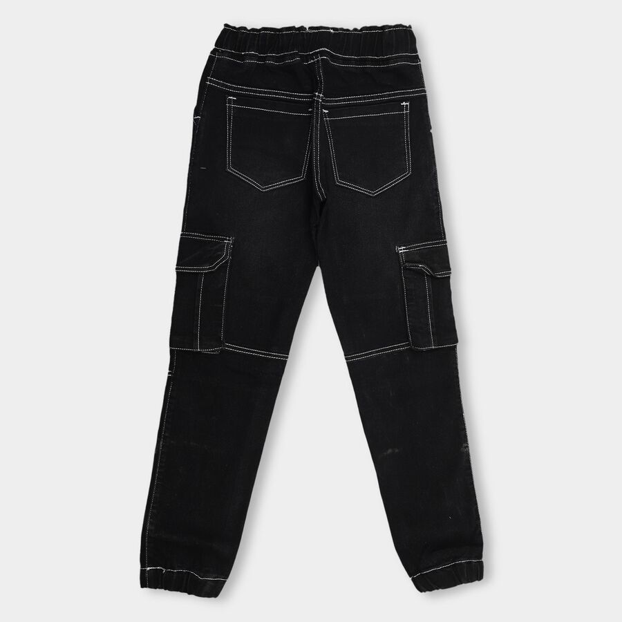 Boys' Jogger Jeans , काला, large image number null