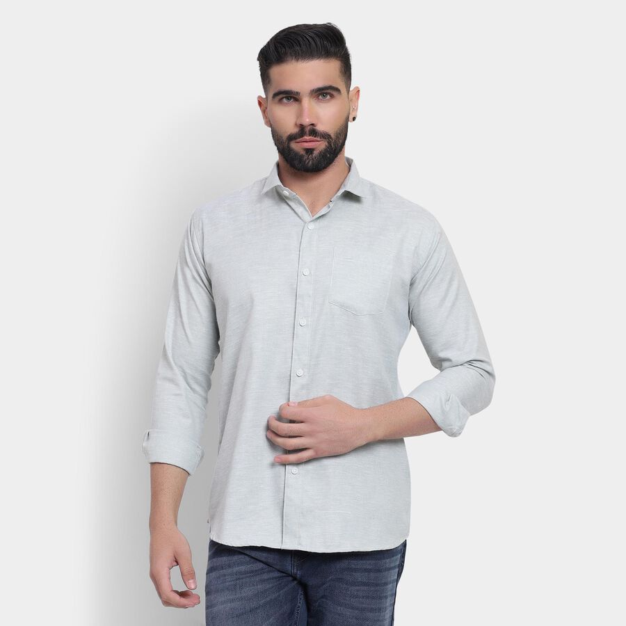 Men's Casual Shirt, हल्का हरा, large image number null