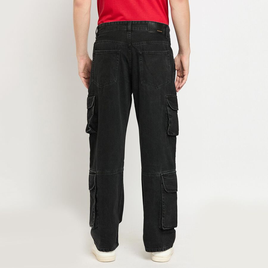Men's 100% Cotton Jeans , Black, large image number null