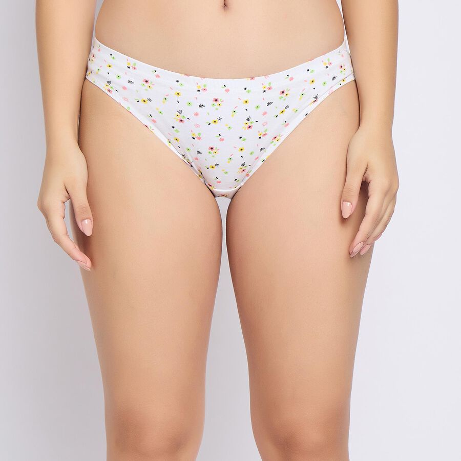 Ladies' 100% Cotton Panty , Assorted, large