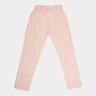 Girls Solid Pull Ups Trousers, Light Pink, small image number null