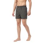 Men's Black Classic Fit Solid Boxers, काला, small