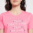 Round Neck T-Shirt, Pink, small image number null