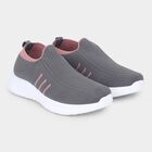 Women's Muted Charcoal Grey Slip-On Casual Sneakers, Grey, small