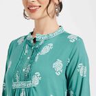 Printed Kurta, Light Green, small image number null