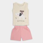 Infant Girls' 100% Cotton Short Set , एक्रू मिश्रित, small image number null