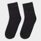 Boys' Jet Black Regular Fit Socks, Black, small image number null