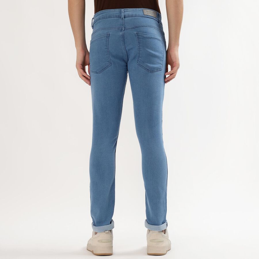 Men's Light Blue Skinny Fit Jeans, Light Blue, large image number null