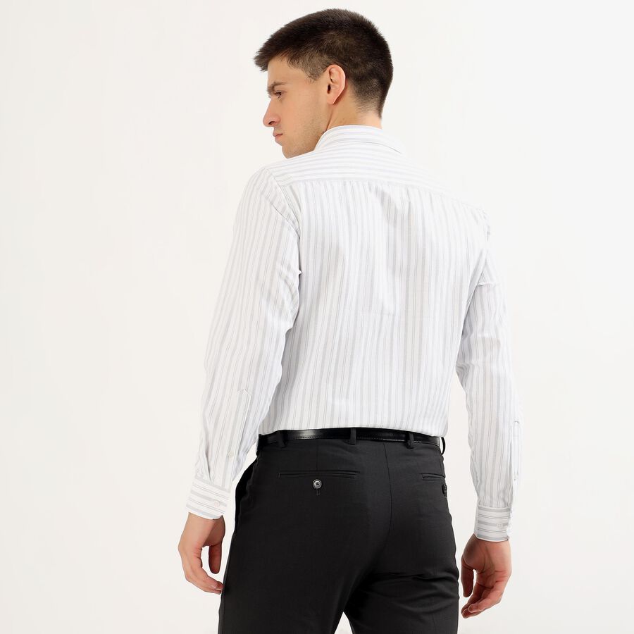 Men's Light Grey Classic Formal Shirt, Light Grey, large