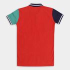 Boys' 100% Cotton Half Sleeves T-Shirt , Red, small image number null