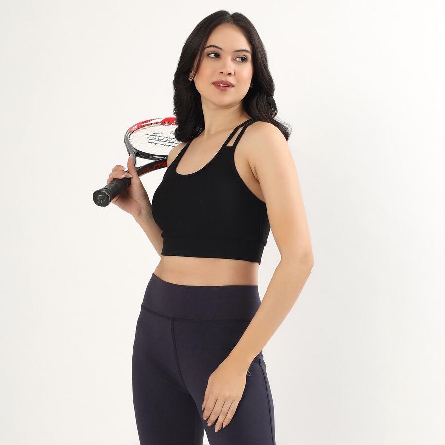 Ladies' Sports Bra, Black, large image number null