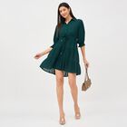 Ladies' Empire Dress, Dark Green, small image number null