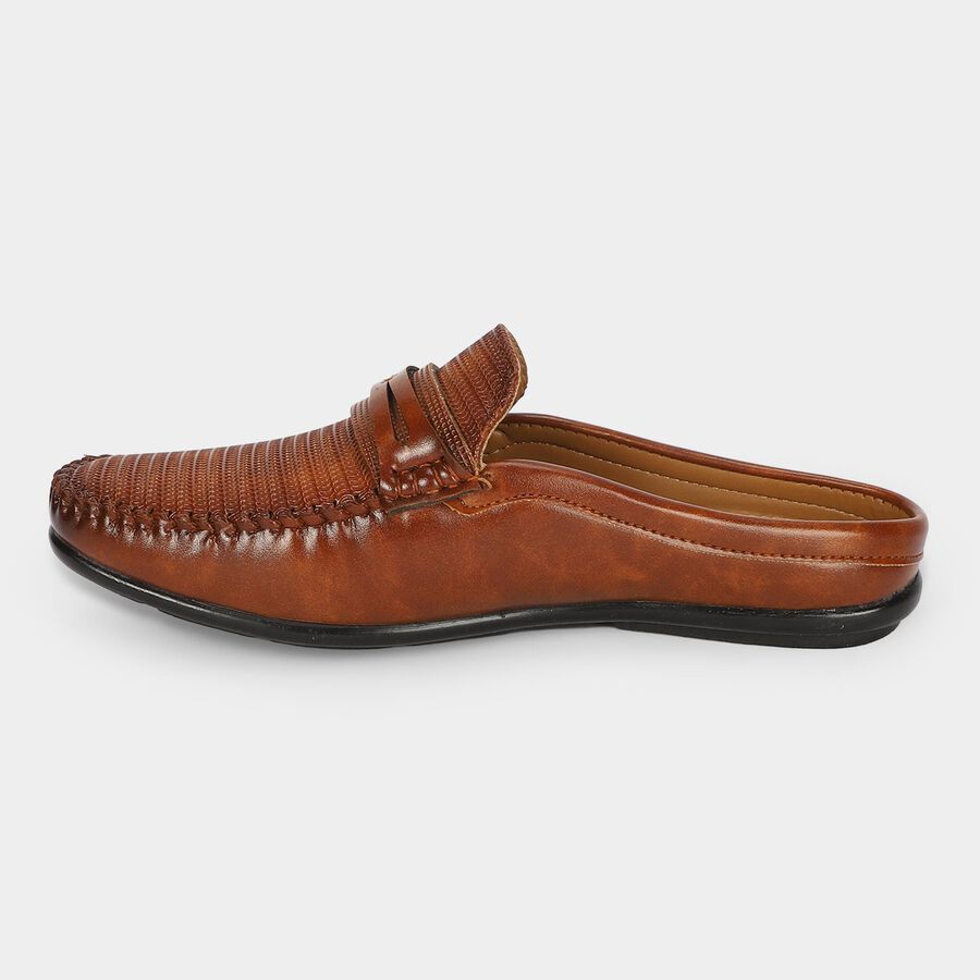 Men's Tan Slip-On Mule Sandals, Tan, large