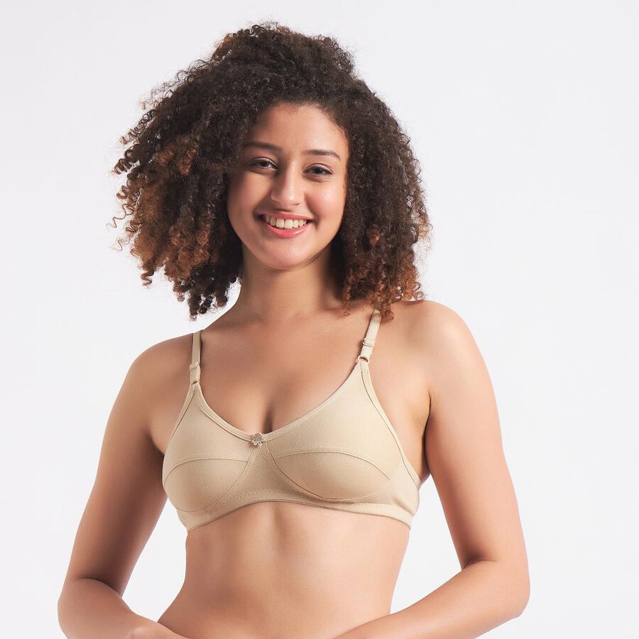 Ladies' Non-Padded Bra, Beige, large image number null