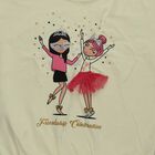 Girls Yellow Cotton Round Neck Casual T-Shirt, पीला, small