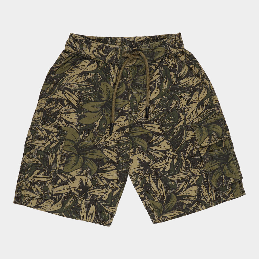 Boys Cotton Bermuda, Olive, large image number null