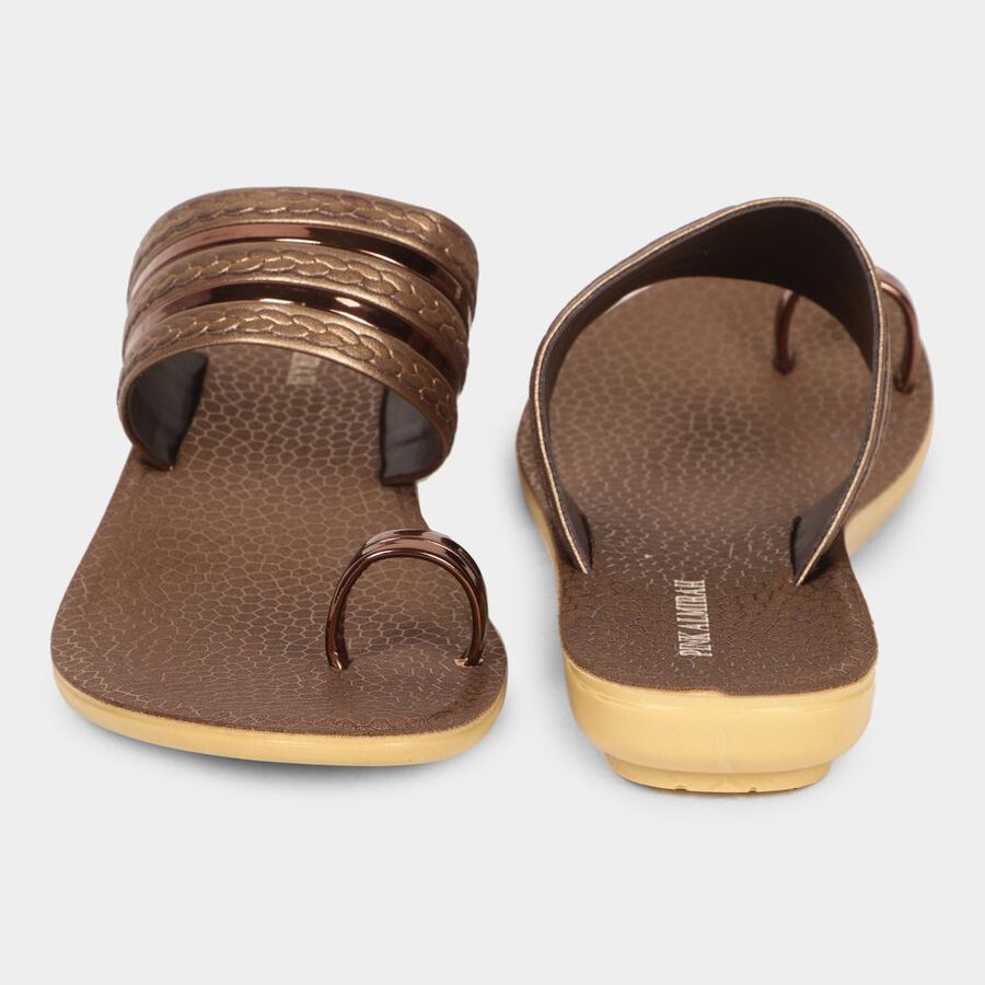 Ladies' Sandal, भूरा, large image number null