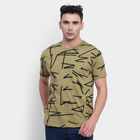 All Over Print Round Neck T-Shirt, Olive, small image number null