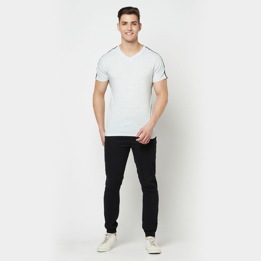 V Neck T-Shirt, White, large image number null