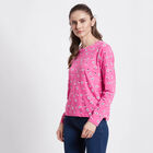 Cotton Printed Top, Pink, small image number null