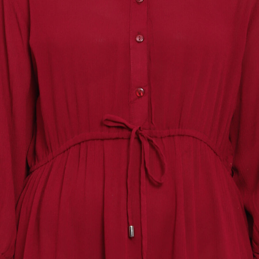 Solid Dress, Wine, large image number null