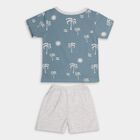 Infant Boys' 100% Cotton Baba Suit, Teal Blue, small