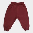 Infants Deep Burgundy Elastic Waist Cotton Blend Pyjama, Maroon, small image number null