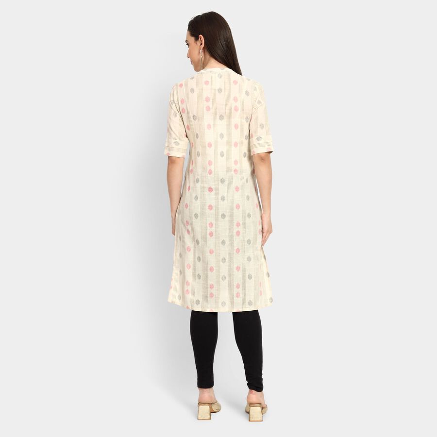 Ladies' 100% Cotton Kurta, Beige, large image number null